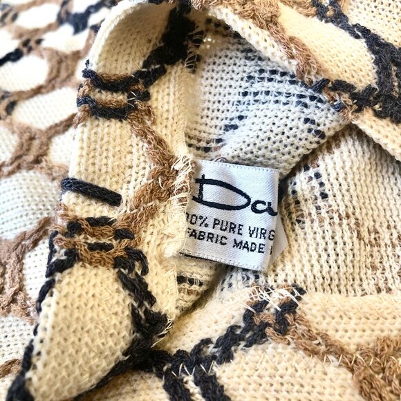 Dalton Vintage 70's Maxi Skirt 100% Wool Deep Side Slit - Picture 10 of 16